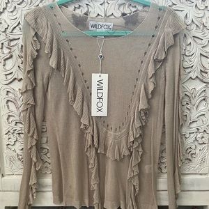 Wildfox Ruffled Sweater